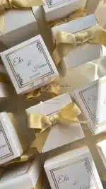 Kutuda Hediyelik Cam Bardak Mum Gold - Düğün Nişan Hediyelikleri - Görsel 2