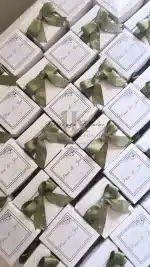 Kutuda Hediyelik Cam Bardak Mum Haki - Düğün, Nişan Hediyelikleri - Görsel 4