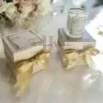 Kutuda Hediyelik Cam Bardak Mum Gold - Düğün Nişan Hediyelikleri