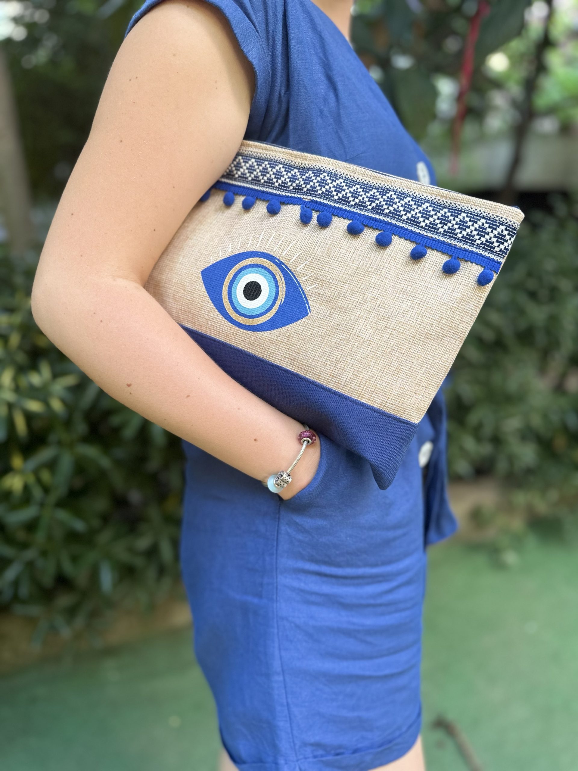 img_5088 Nazar Göz Clutch Çanta - Görsel 1