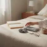 Lavanta Göz Yastığı ve Lavantalı Saç Tokası Doğal Keten - Görsel 3